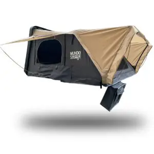 carpa de techo para vehículos para 5 o 6 personas. Color gris. Techo ABS. Marca mundo salvaje