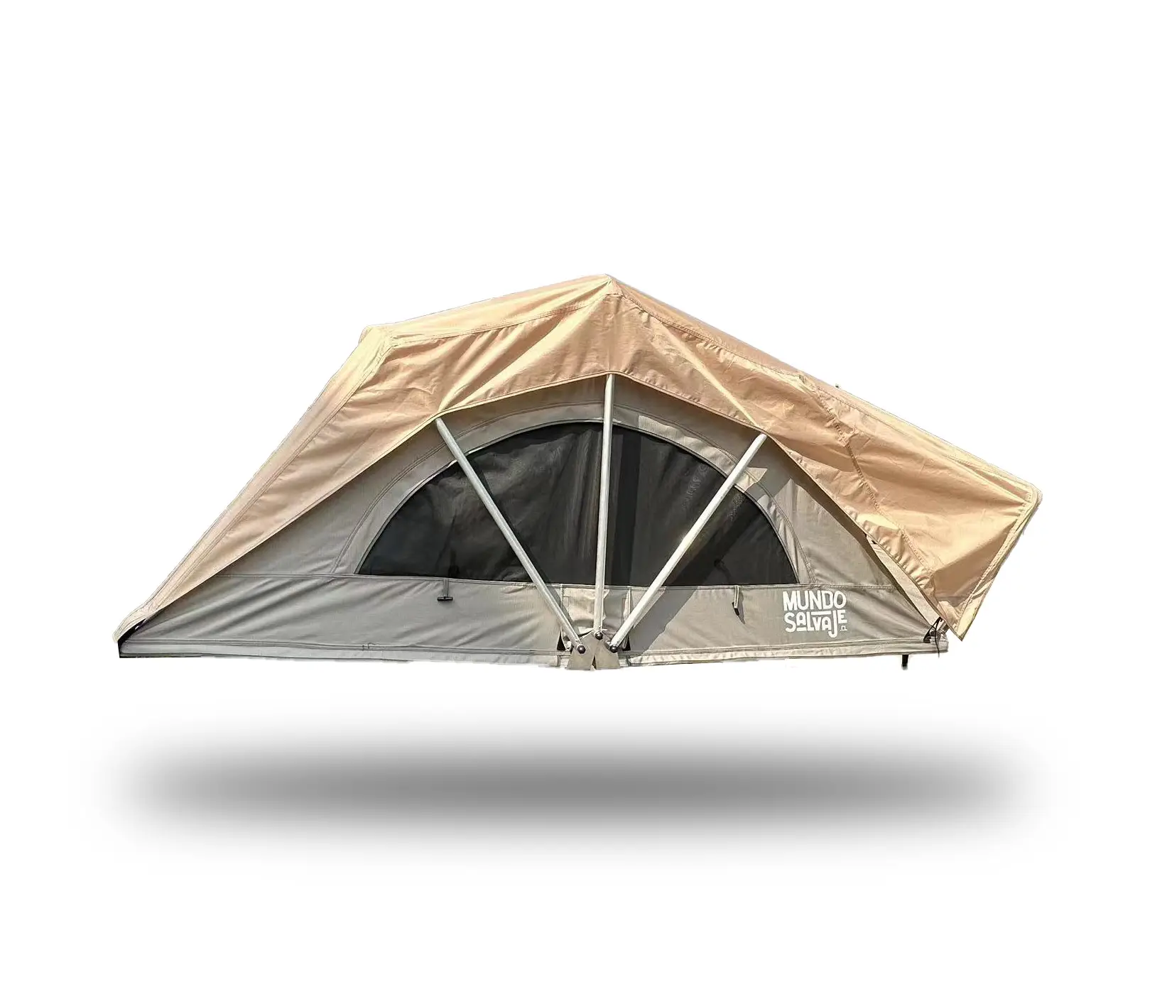 carpa de techo para vehículos para 2 o 3 personas. Color verde. Marca mundo salvaje